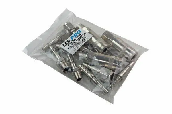 Us Pro 12Pc Two Touch Quick Release Air Hose Fittings Couplings 8184 2