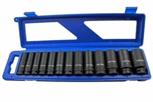 Us Pro 13Pc 1/2 Dr 12Pt Deep Impact Sockets Metric 13 - 32Mm 1683 1