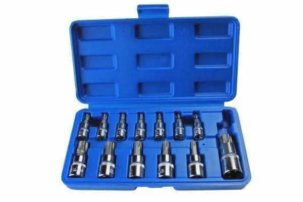 Us Pro 13Pc Torx Star Bit Socket Set - Tamper Bit Sockets T8 - T70 1497 1