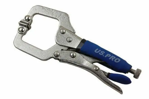 Us Pro 150Mm Locking C Clamp With Swivel Contact Pads Mole Vice Grip 1607 1