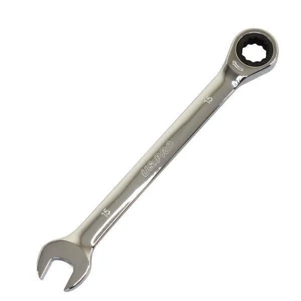 Us Pro 15Mm Ratchet Spanner Wrench 72 Teeth Open & Ring End Wrench 3576 1