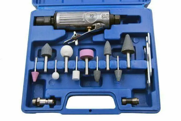 Us Pro 15Pc Mini 1/4" Air Die Grinder Set 8419 1