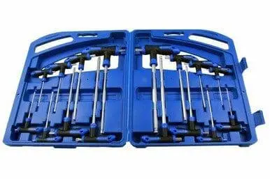 Us Pro 16 Piece T Handle Ball End Hex & Torx Key Set 1587 1
