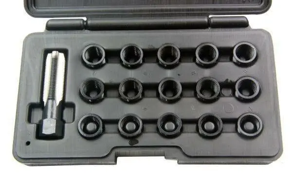 Us Pro 16Pc Spark Plug Thread Repair Kit M14 X 1.25  5856 1
