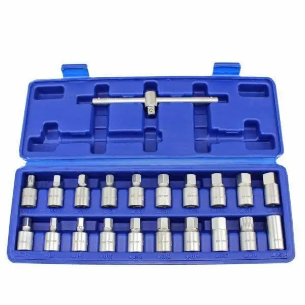 Us Pro 21Pc 3/8 Dr Master Drain Plug Key Set B3007 1