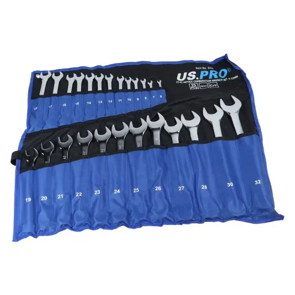 Us Pro 25Pc Metric Combination Spanner Wrench Set 6 - 32Mm 3232 1