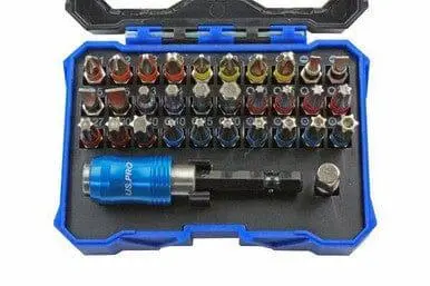 Us Pro 32Pc Colour-Coded Screwdriver, Hex, Torx Bit Set 3220 1
