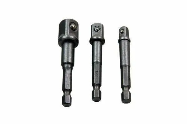 Us Pro 3Pc Hex Power Bit Socket Drive Adapter Set 1/4 3/8 1/2" Dr 1363 1