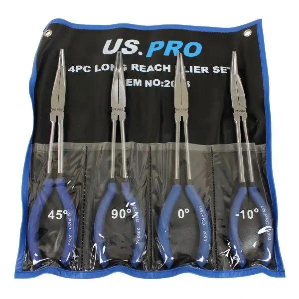 Us Pro 4Pc 285Mm Long Reach Nose Pliers, Plier Set 2093 1