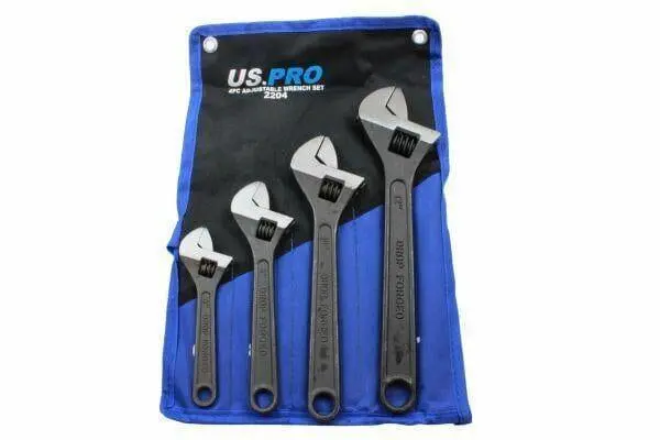 Us Pro 4Pc Adjustable Wrench / Shifting Spanner Set 6" 8" 10" 12" - 2204 1