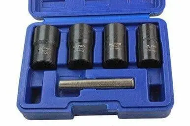 Us Pro 5Pc 1/2" Dr Impact Twist Socket Set - Remove Rounded Nuts, Bolts & Studs 3238 1