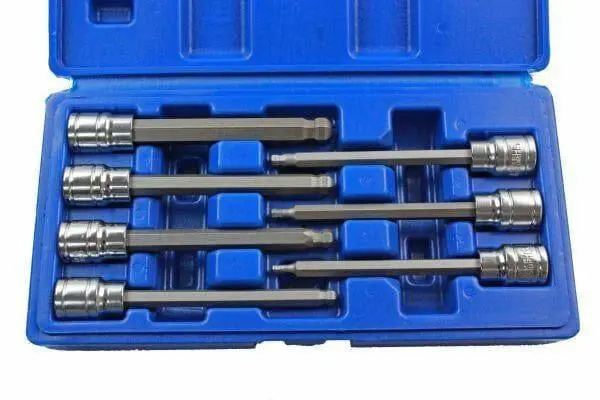 Us Pro 7Pc 3/8"Dr Long Ball End Hex Bit Socket Set 3 - 10Mm Allen Key 1499 1
