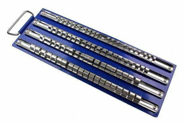 Us Pro 80 Clip Metal Socket Storage Tray 1/4", 3/8", 1/2" Drive 3305 1