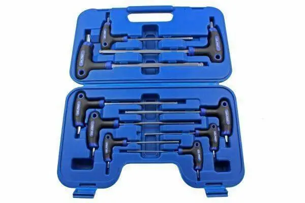 Us Pro 9Pc T Handle Hex Ball Set Allen Key 2Mm - 10Mm Ball End Hex Keys 1612 1