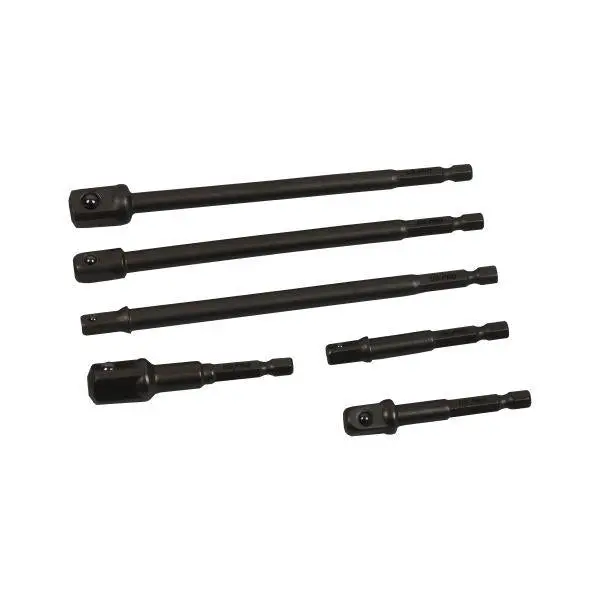 Us Pro Impact Bit Socket Adapter Driver 6Pc Set Extension 1/4 3/8 & 1/2" - 7198 1