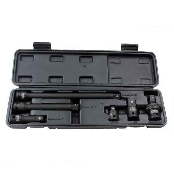 Us Pro Industrial 1/2" Drive Impact Accessory Set Extension, Reducer, Uj, Wobble 3464 1
