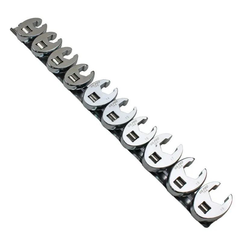 Us Pro Industrial 10Pc Metric Crowfoot 3/8" Drive Spanner Socket Wrench 2054 1