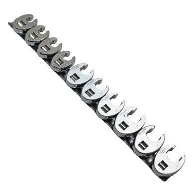Us Pro Industrial 10Pc Metric Crowfoot 3/8" Drive Spanner Socket Wrench 2054 1