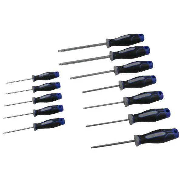 Us Pro Industrial 12Pc Tamper Torx Star Screwdriver Set T6 - T45 4619 1