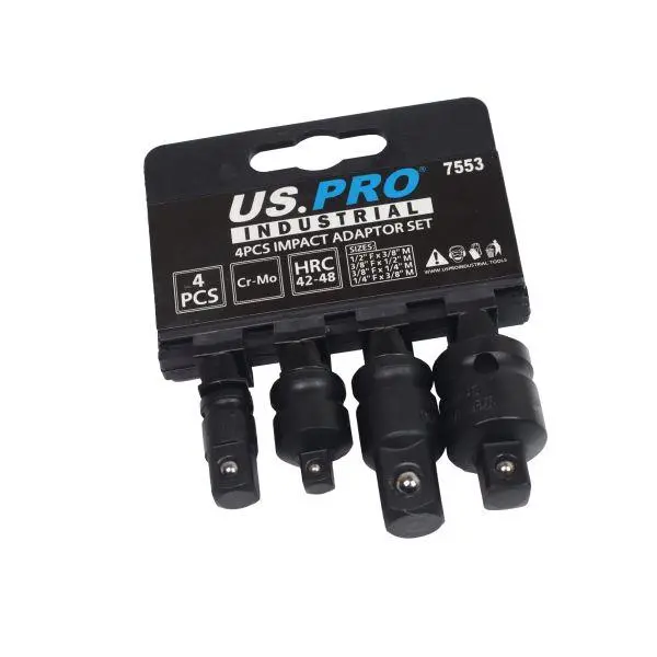Us Pro Industrial 4Pc Impact Adaptor Set Step Up Step Down Converter 7553 1