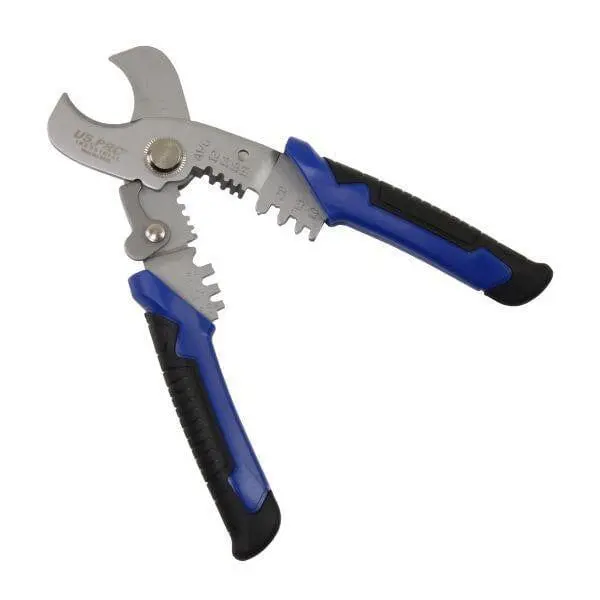 Us Pro Industrial 7" Multifunctional Strip, Cut & Crimp Cable Cutter 1 - 4Mm 6838 1