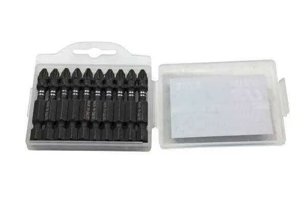 Us Pro Industrial Pack Of 10 Ph2 50Mm Impact Torsion Screwdriver Bits 2282 1