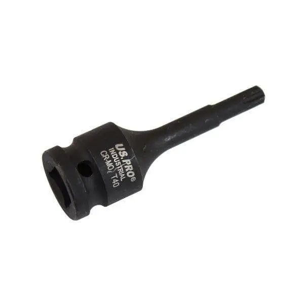Us Pro Industrial T40 X 78Mm 1/2" Dr Impact Star Bit Torx Socket 3936 1