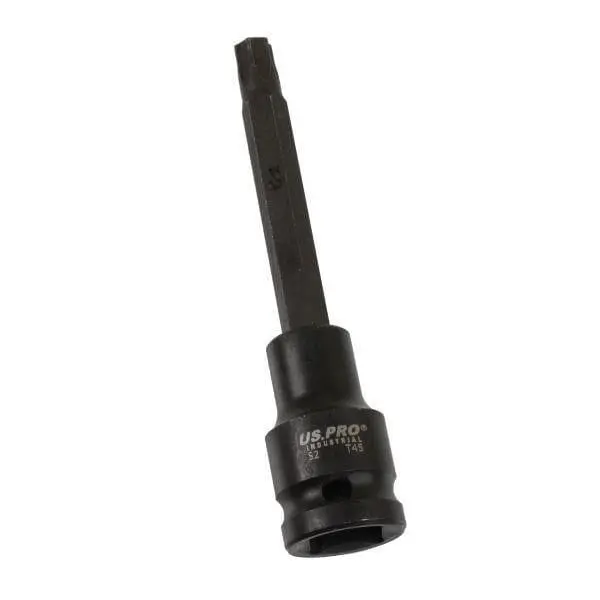 Us Pro Industrial T45 X 100Mm 1/2" Dr Impact Star Torx Bit Socket 3850 1