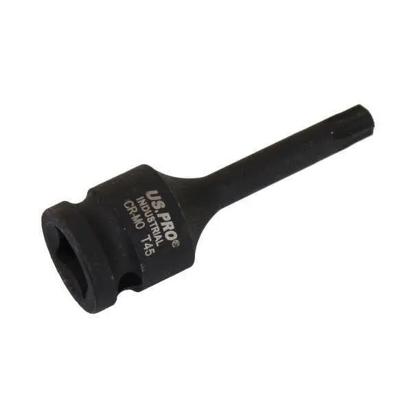 Us Pro Industrial T45 X 78Mm 1/2" Dr Impact Star Bit Torx Socket 3937 1