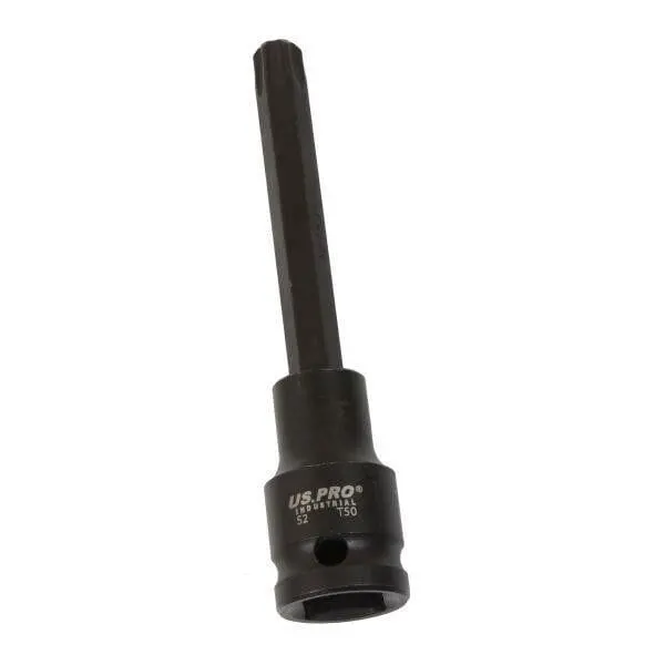 Us Pro Industrial T50 X 100Mm 1/2" Dr Impact Star Torx Bit Socket 3851 1