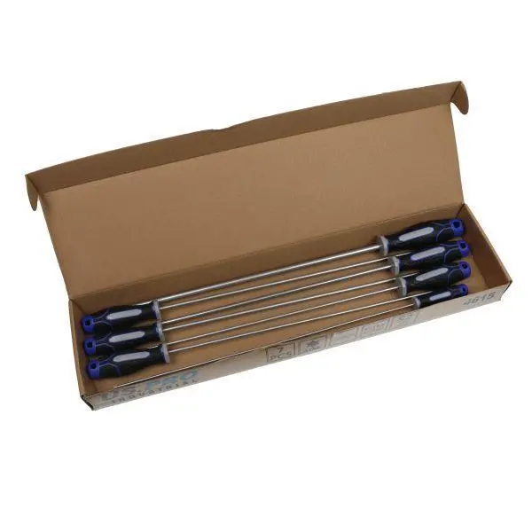 Us Pro Industrial Tools 7Pc Extra Long Star Torx Screwdriver Set T10 - T40 4615 1