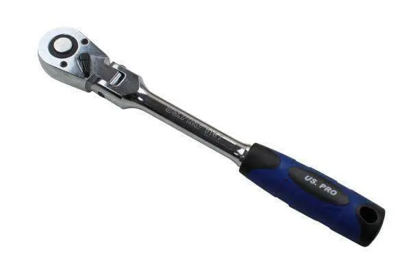Us Pro Tools 1/2" Dr Flexible Head Ratchet Socket Wrench 5167 1