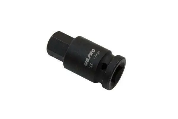 Us Pro Tools 1/2" Dr Impact Hex Bit Socket M17 X 55Mm 3323 1