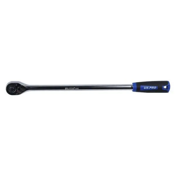 Us Pro Tools 1/4" Drive Extra Long 305Mm 72T Straight Ratchet Tpr Grip 4242 1