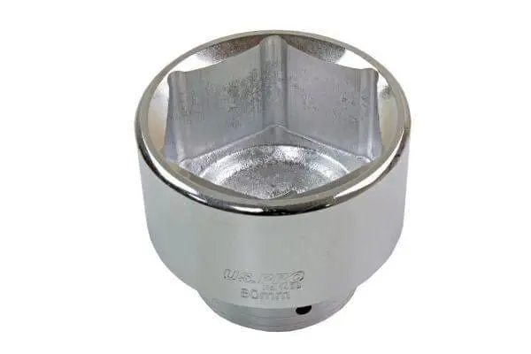 Us Pro Tools 1" Dr 6 Point 80Mm Shallow Socket 1498 1