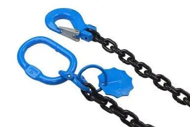 Us Pro Tools 1 Leg Chain Sling - 1 Meter 8Mm G80 2 Tonne 9108 2