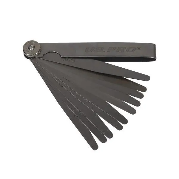 Us Pro Tools 10 Blade Imperial Feeler Gauge Measuring Tool 0.0015-0.025" 5907 1
