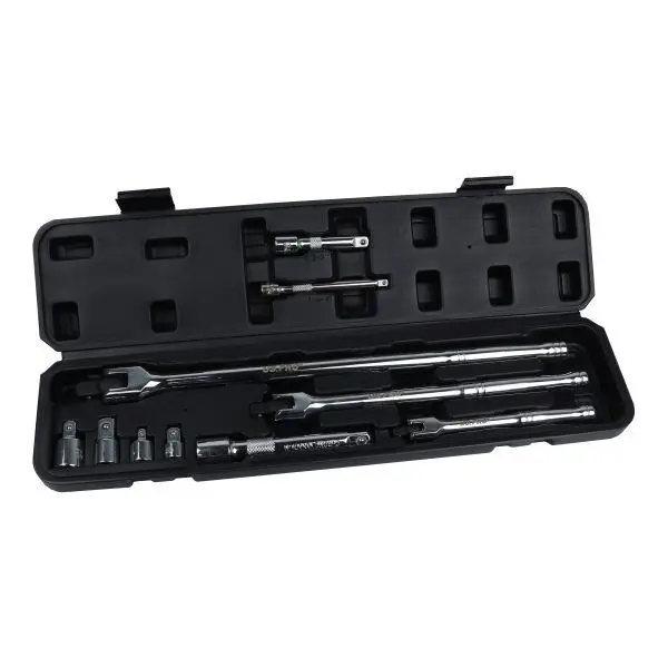 Us Pro Tools 10Pc Breaker Bar, Extension & Adaptor Set 1/4", 3/8" & 1/2" Drive 4170 1