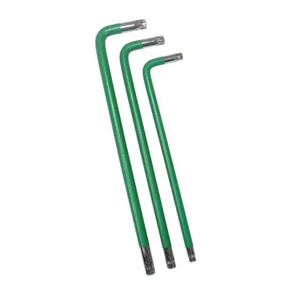 Us Pro Tools 10Pc Coloured Extra Long Tamperproof Star Key Set T9 - T50 1643 2