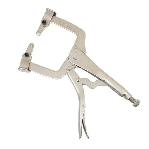 Us Pro Tools 11" Locking C Clamp With Tips And Swivel Pads Mole Grips 5902 1