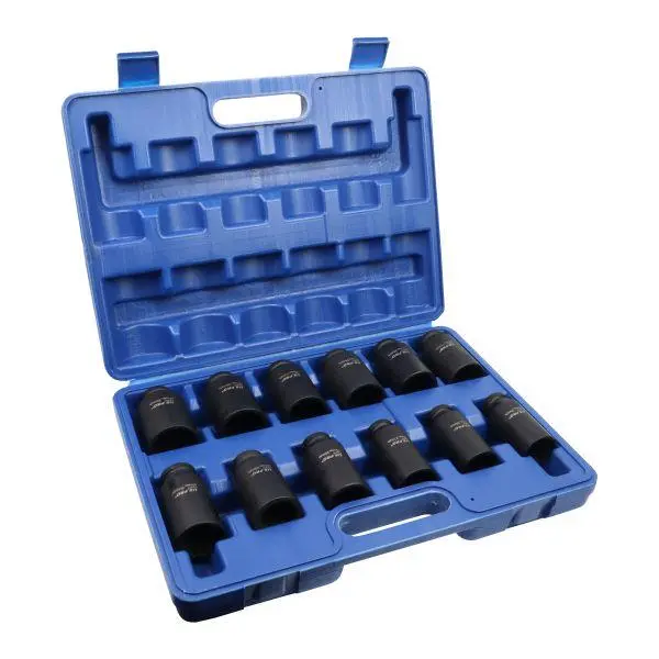 Us Pro Tools 12Pc Deep Impact Socket Set 25Mm-36Mm 1/2" Drive 12Pt 7543 1