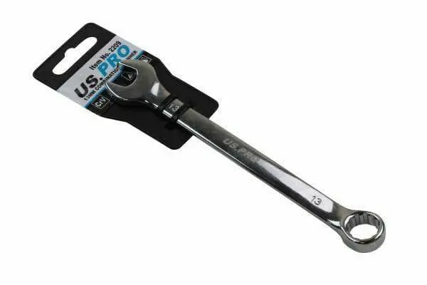 Us Pro Tools 13Mm Combination Spanner Polished Chrome Vanadium 2209 1