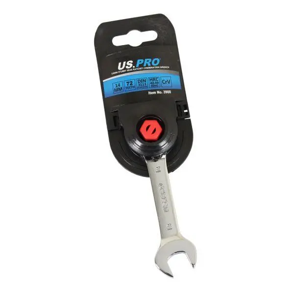 Us Pro Tools 14Mm Stubby Gear Ratchet Combination Spanner Wrench 3900 2