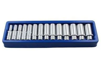 Us Pro Tools 14Pc 3/8" Dr Deep Metric Sockets Satin Finish 8 - 21Mm 1493 1