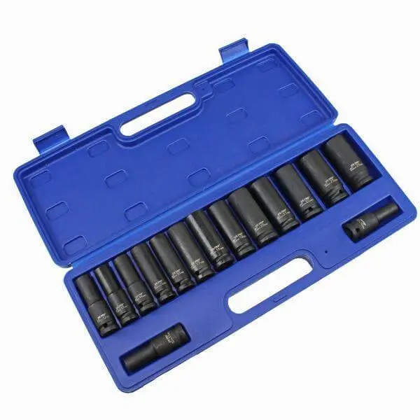 Us Pro Tools 15Pc 1/2" Dr 6 Point Deep Impact Sockets Set 10Mm To 24Mm 3780 1