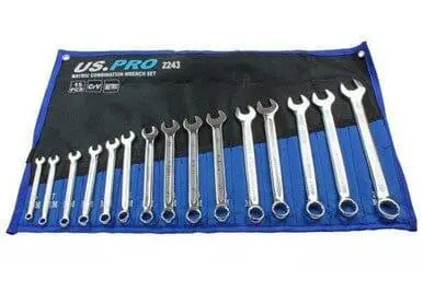 Us Pro Tools 15Pc Metric Combination Spanner Set 6 - 22Mm 2243 1