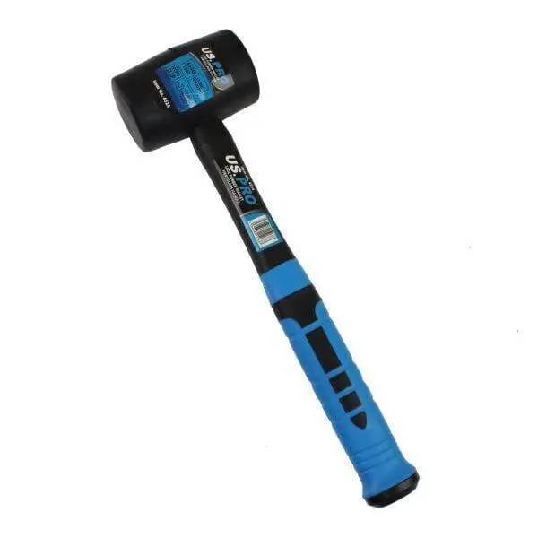 Us Pro Tools 16Oz Rubber Mallet Fibreglass Handle 4524 1