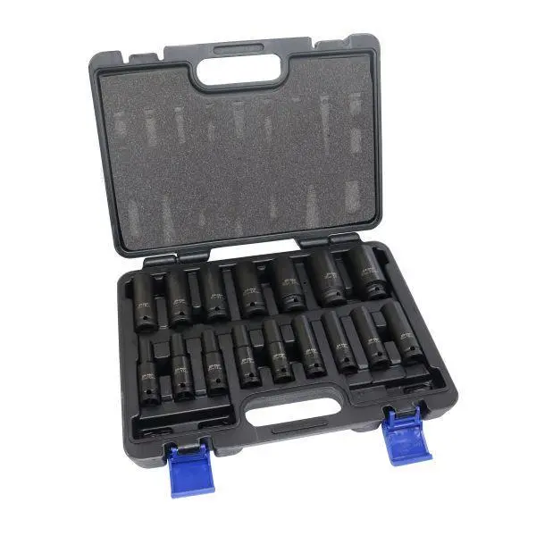 Us Pro Tools 16Pc 1/2" Dr 12Pt European Impact Sockets 10 - 32Mm 7536 1