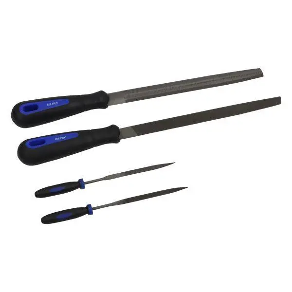 Us Pro Tools 16Pc Engineers Files And Needle File Set Flat Half, Round Tri Square 7563 2