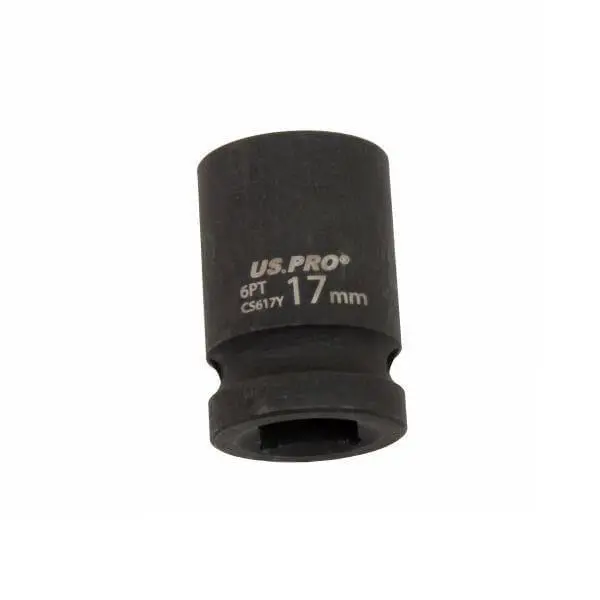 Us Pro Tools 17Mm Impact Socket 1/2" Drive 6 Point Single Hex 3819 1